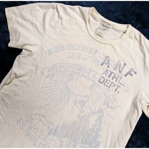Abercrombie & Fitch T Shirt Muscle Athletic Dept. Single Stitch VTG Men's XXL